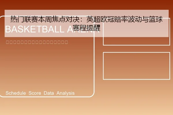 热门联赛本周焦点对决：英超欧冠赔率波动与篮球赛程提醒